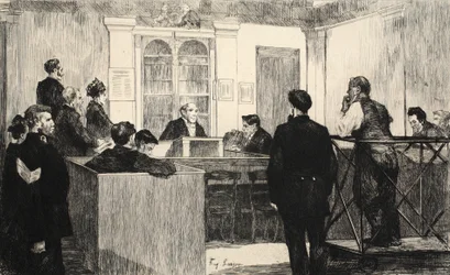 Illustration från "La Rue a Londres", utgiven av G. Charpentier et Cie, 1884.